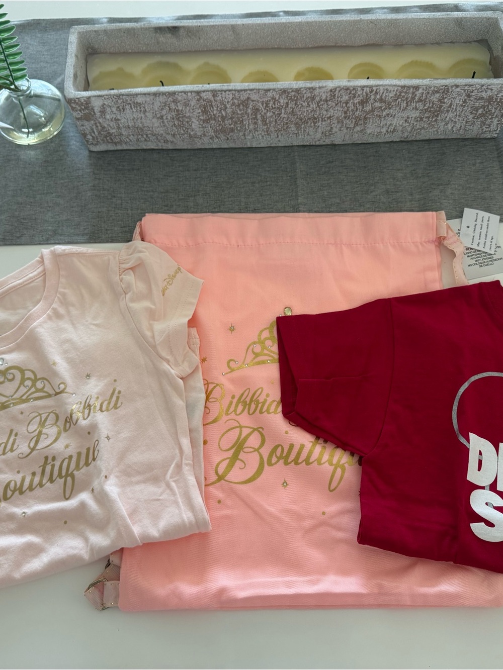 Disney Red Hanes Tagless Crewneck Shirt